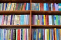 Physics books on the shelves