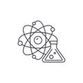 Physics and chemistry line icon concept. Physics and chemistry vector linear illustration, symbol, sign