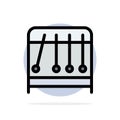 Physics, Pendulum, Science Abstract Circle Background Flat color Icon