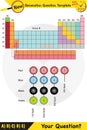 Physics, periodic system, eps, template Royalty Free Stock Photo