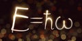 Physics, Planck constant, freezelight, bokeh,Quantum mechanics, energy of a photon