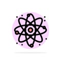 Physics, React, Science Abstract Circle Background Flat color Icon