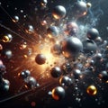 Subatomic particles Royalty Free Stock Photo