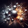 Subatomic particles Royalty Free Stock Photo