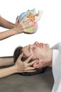 cranial sacral therapy. Royalty Free Stock Photo