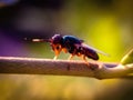Physiphora is a genus of flies in the family Ulidiidae. Royalty Free Stock Photo