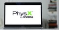 PhysX by Nvidia logo on Computer Screen