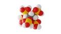phytic acid molecule, e391, molecular structure, isolated 3d model van der Waals