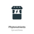 Phytonutrients vector icon on white background. Flat vector phytonutrients icon symbol sign from modern gym and fitness collection