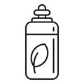 Phytotherapy aroma bottle icon, outline style