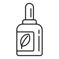 Phytotherapy dropper icon, outline style