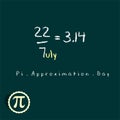 Pi Approximation Day Royalty Free Stock Photo
