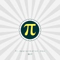 Pi Approximation Day Royalty Free Stock Photo