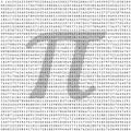 Pi - 3.1415 - Mathematical Column of Figures Vector Background Royalty Free Stock Photo