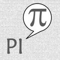 The Pi symbol mathematical constant irrational number, greek letter