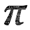 Pi symbol Royalty Free Stock Photo