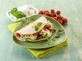 Piadina with mozzarella