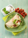 Piadina with mozzarella