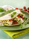 Piadina with mozzarella