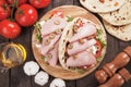 Piadina Romagnola, Italian Flatbread Sandwich Royalty Free Stock Photo