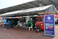 Piaggio ape display booth at G fest car show in Quezon City, Philippines