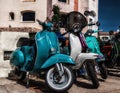 Piaggio Vespa vintage Royalty Free Stock Photo