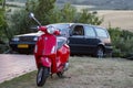 Piaggio Vespa and Volvo 850