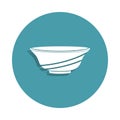pialo icon in badge style. One of kitchen tool collection icon can be used for UI, UX