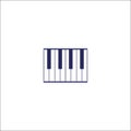 Pianino, piano keyboard icon .