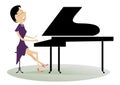 Pianist woman