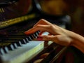 Melodic Mastery: A Pianists Passion. Generative AI Royalty Free Stock Photo