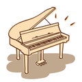 Piano vector Royalty Free Stock Photo