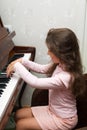 At the piano