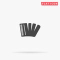 Piano Accordion flat vector icon