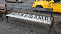 Piano bench in Prague