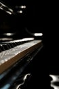 Piano concert advertisment background with copy space