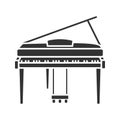 Piano glyph icon