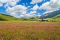 Piano Grande mountain plateau, Umbria, Italy Royalty Free Stock Photo