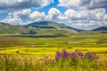 Piano Grande mountain plateau, Umbria, Italy Royalty Free Stock Photo