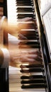 Piano Hands full blur