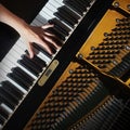 Piano hands pianist playing Royalty Free Stock Photo