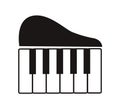 Piano icon design isolated