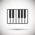 Piano icon Royalty Free Stock Photo