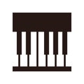 Piano icon Royalty Free Stock Photo