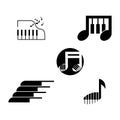 piano icon Vector Illustration design Logo Royalty Free Stock Photo