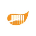 piano icon Vector Illustration design Logo Royalty Free Stock Photo