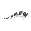Piano icon vector Royalty Free Stock Photo
