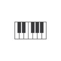 Piano icon vector Royalty Free Stock Photo