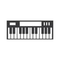 Piano icon vector ilustration Royalty Free Stock Photo