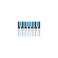 piano icon vector ilustration template Royalty Free Stock Photo